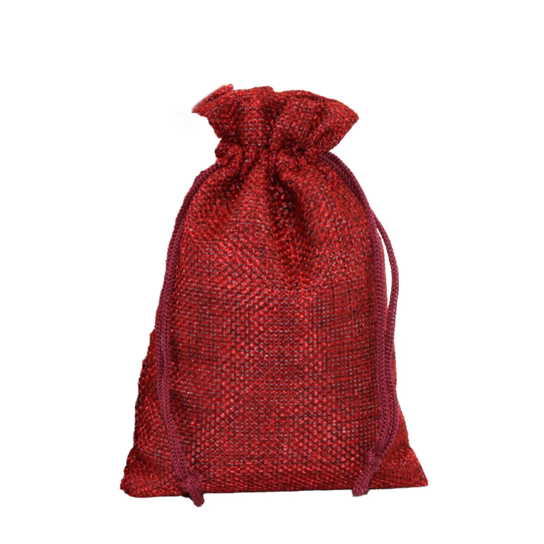 Burlap Drawstring Pocket 7