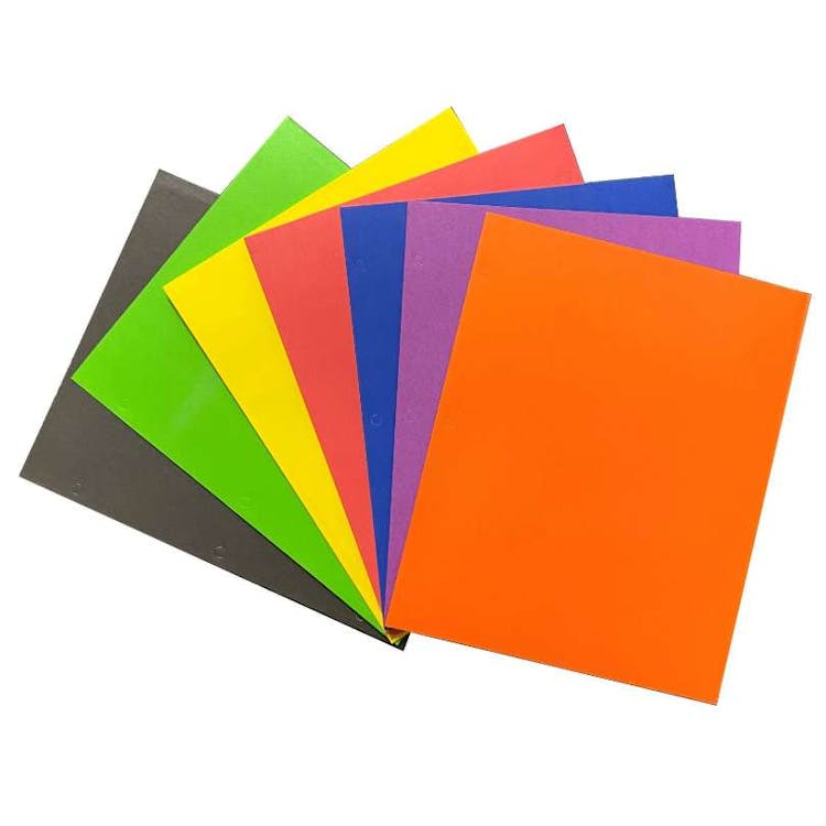 2-Pocket Folders - Paper Assorted Colors 1