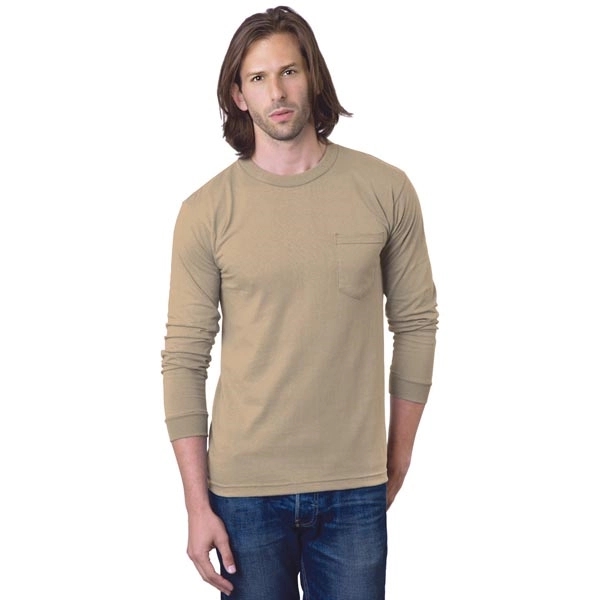 Unisex Pocket Long Sleeve Crew 16