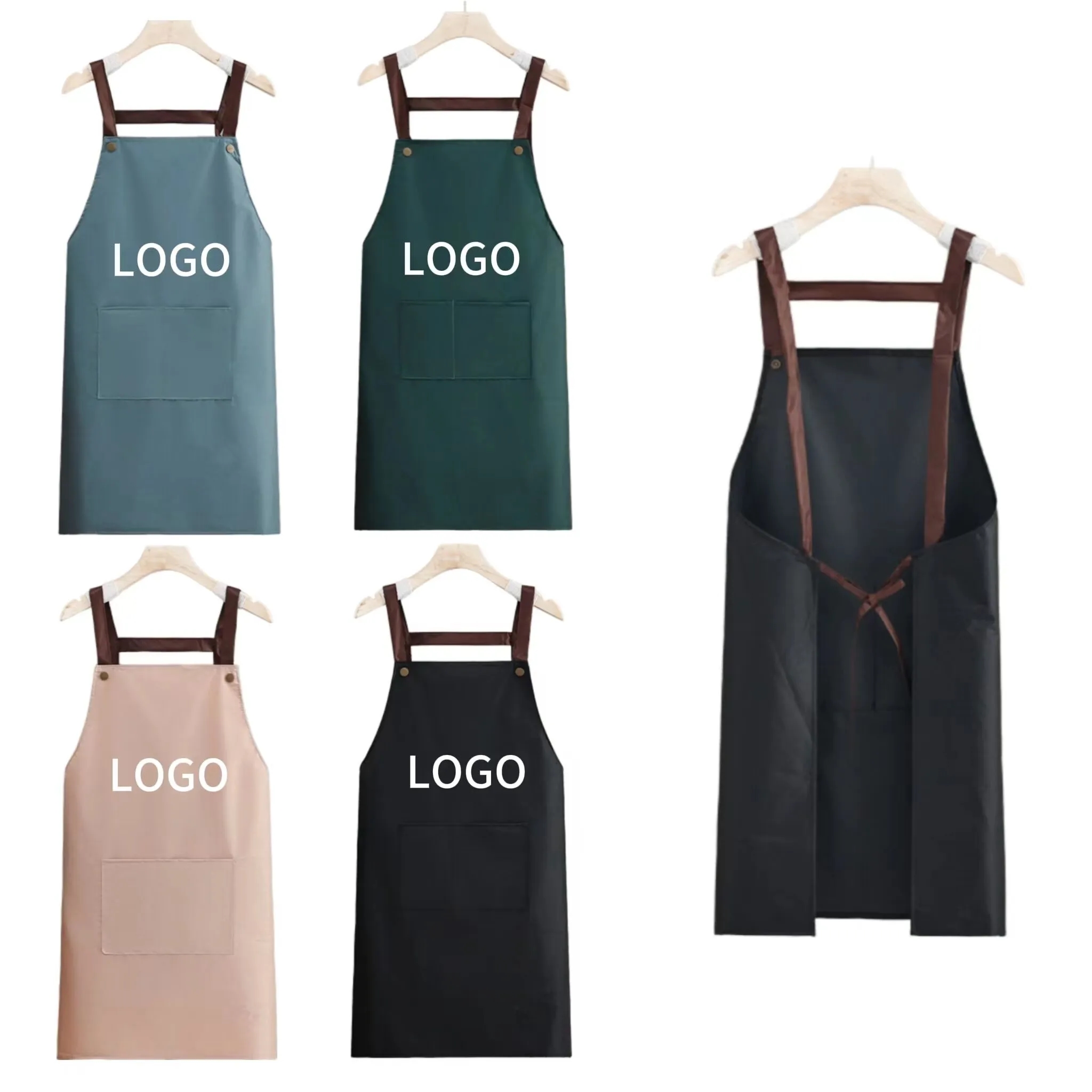 Custom Multifunction Waterproof PVC Kitchen Apron 3