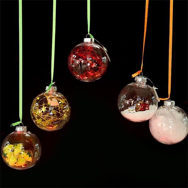 Transparent Fillable Ball Christmas Decorations 5