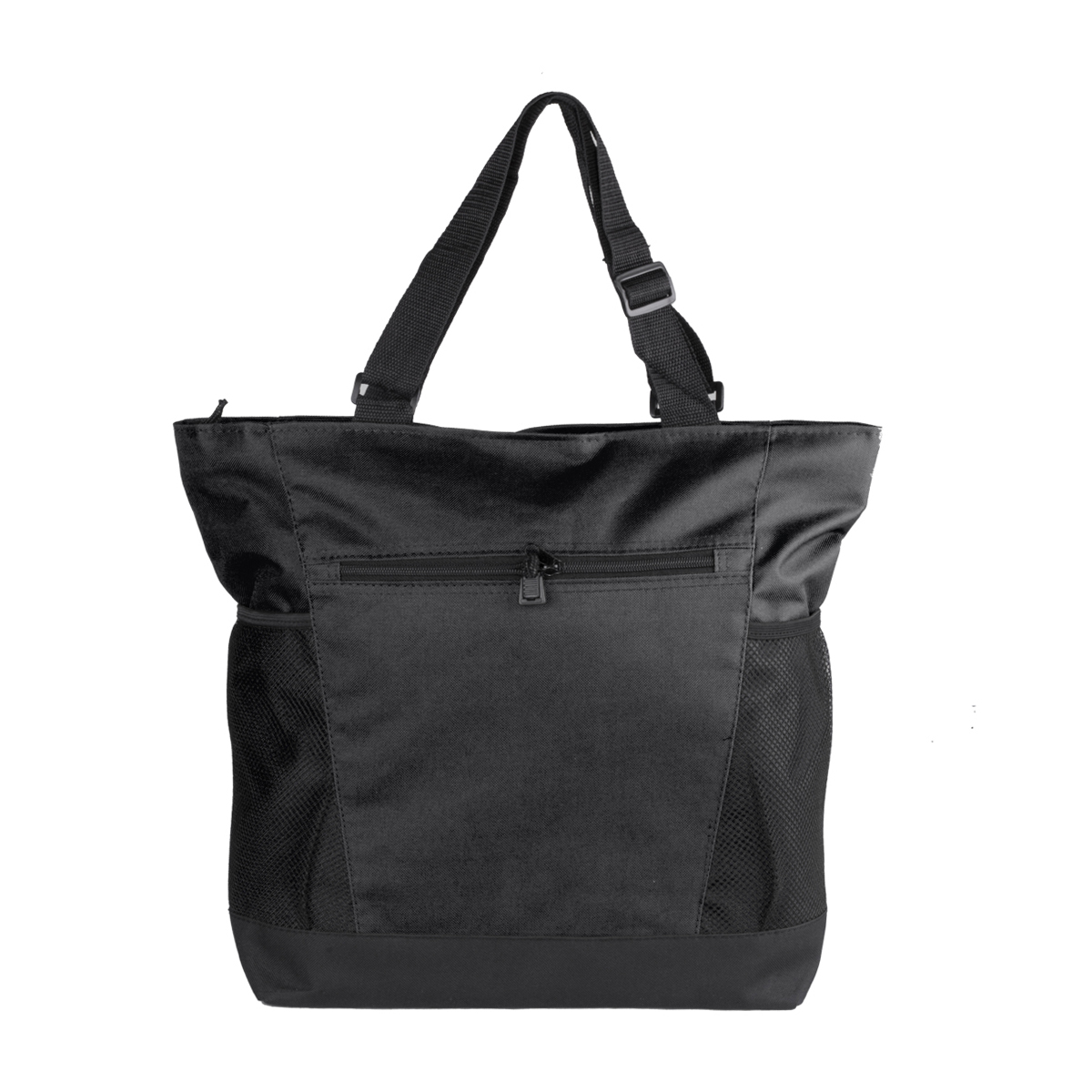Adjustable Handle Zipper Tote, custom tote bag with logo imprint 2