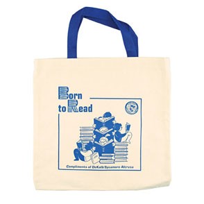 Natural Canvas Flat Tote Bag (14"x14"), custom tote bag with logo imprint 2