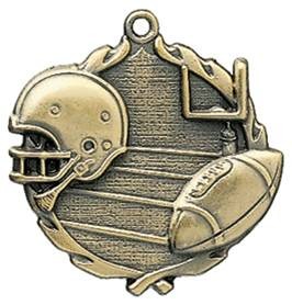 Football Wreath Medal, 2 1/2" 2