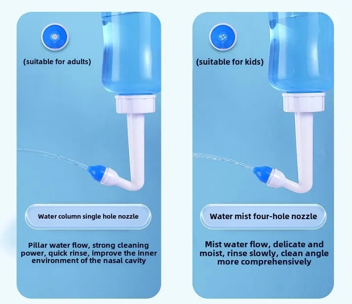 Bulk Custom Neti Pot Nasal Wash Bottle 300ML OEM Private Label Supplier 5