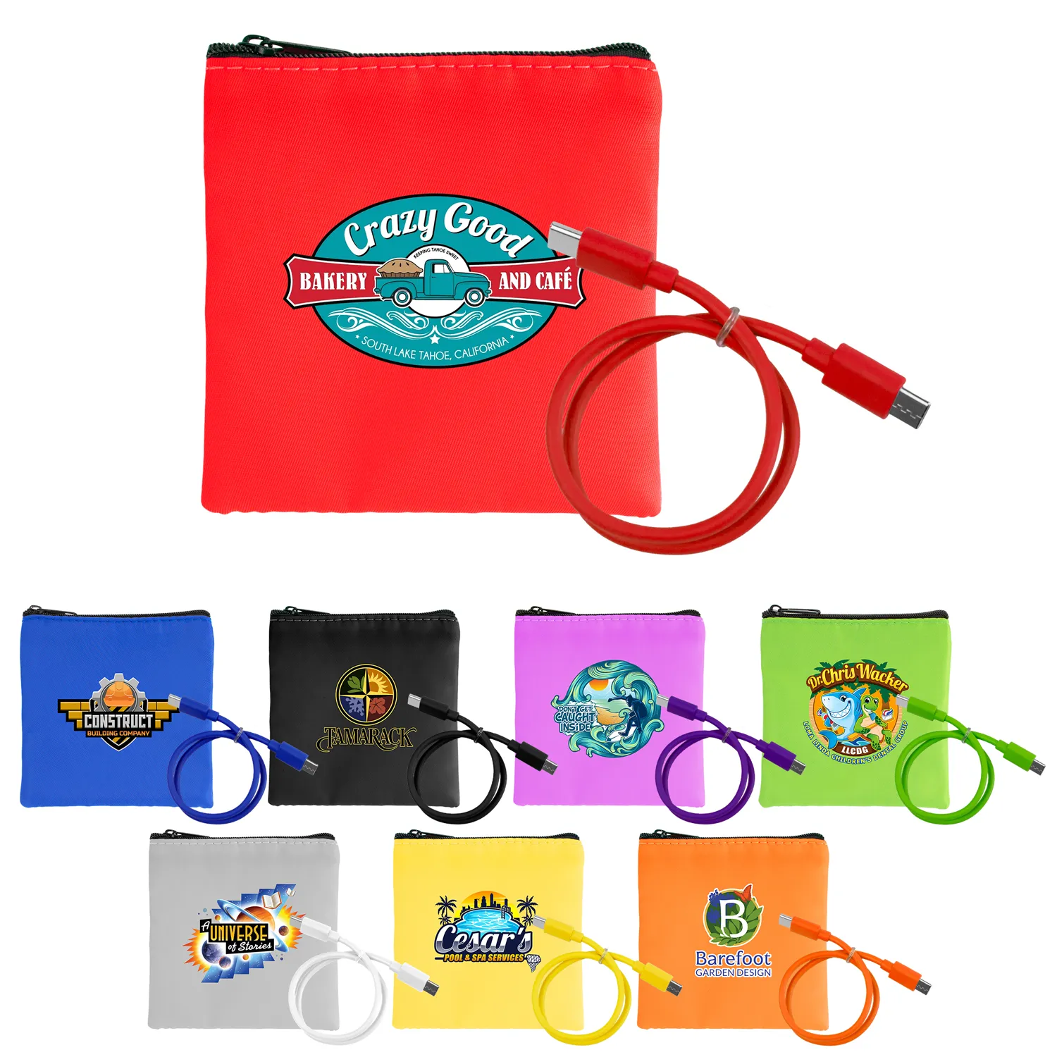 RPET C to C Cable Pouch