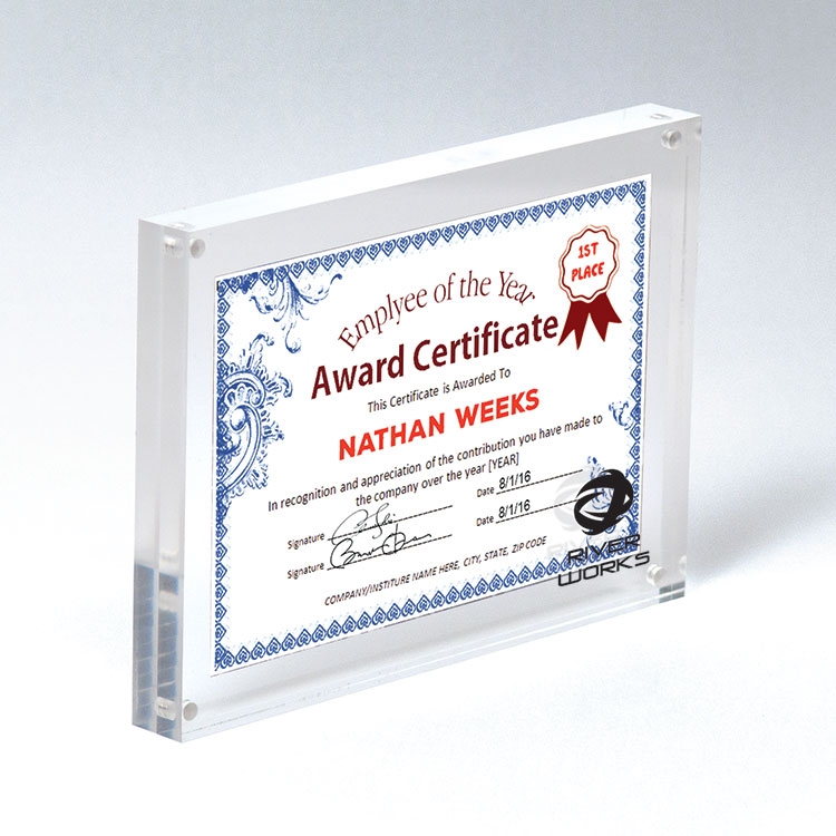 Acrylic Countertop Magnetic Picture Frame 5x7