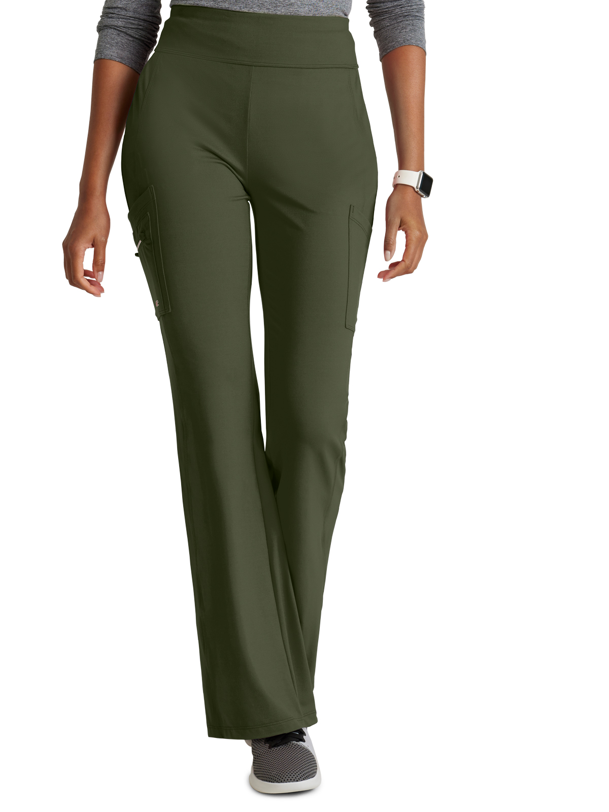 Barco One Performance Knit - Women's Seven-Pocket Flare Leg Sprint Scrub Pant 2