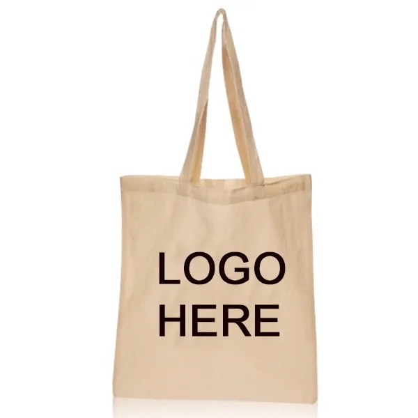 Natural full color cotton tote bag, custom tote bag with logo imprint 4