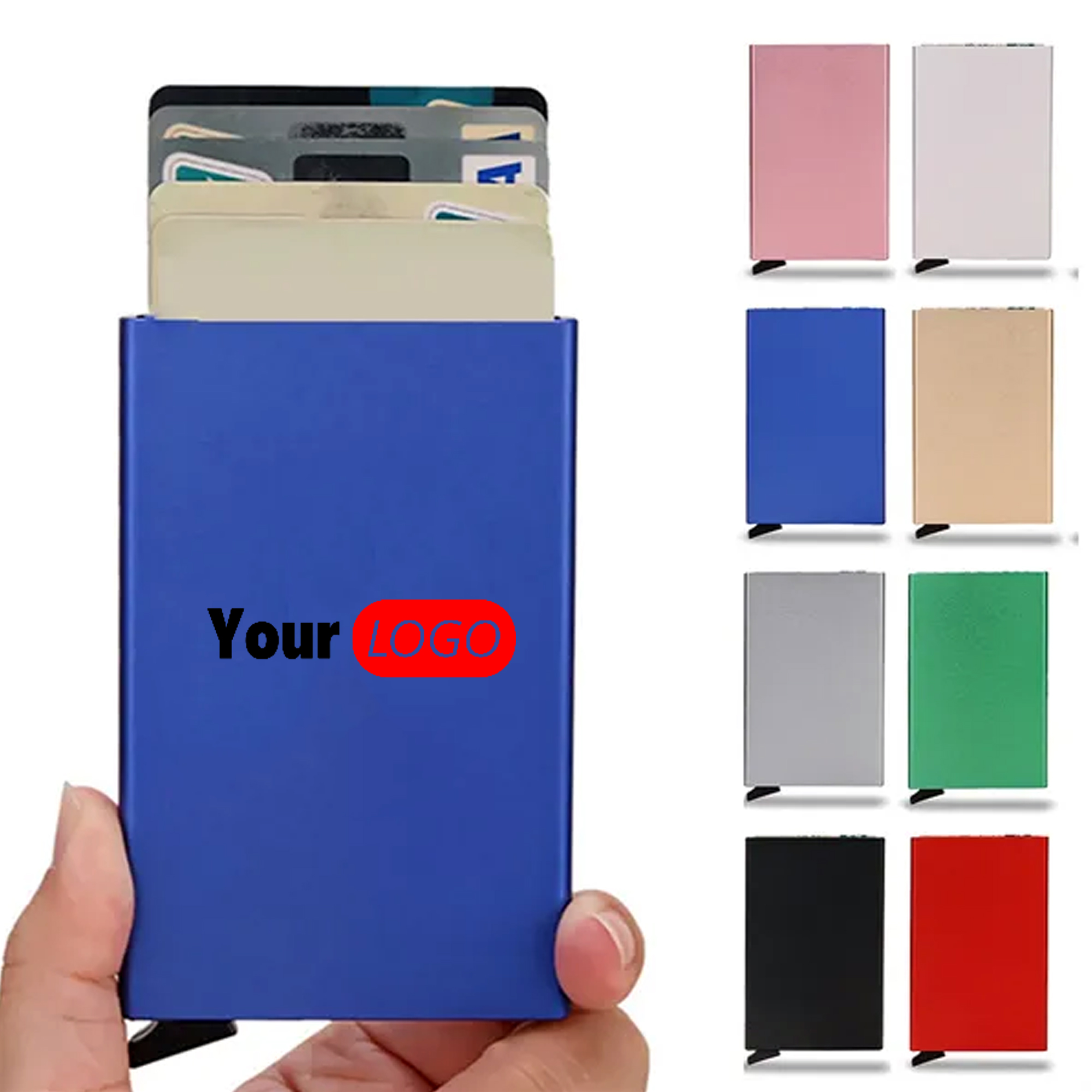 Pop-Up Aluminum Card Wallet with RFID Protection 3