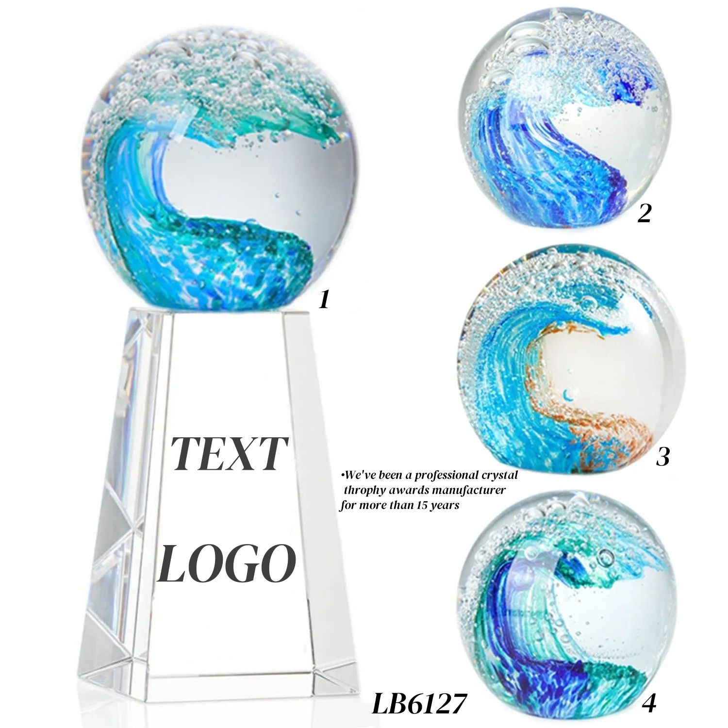 Crystal Award Golf Trophy Cup 2