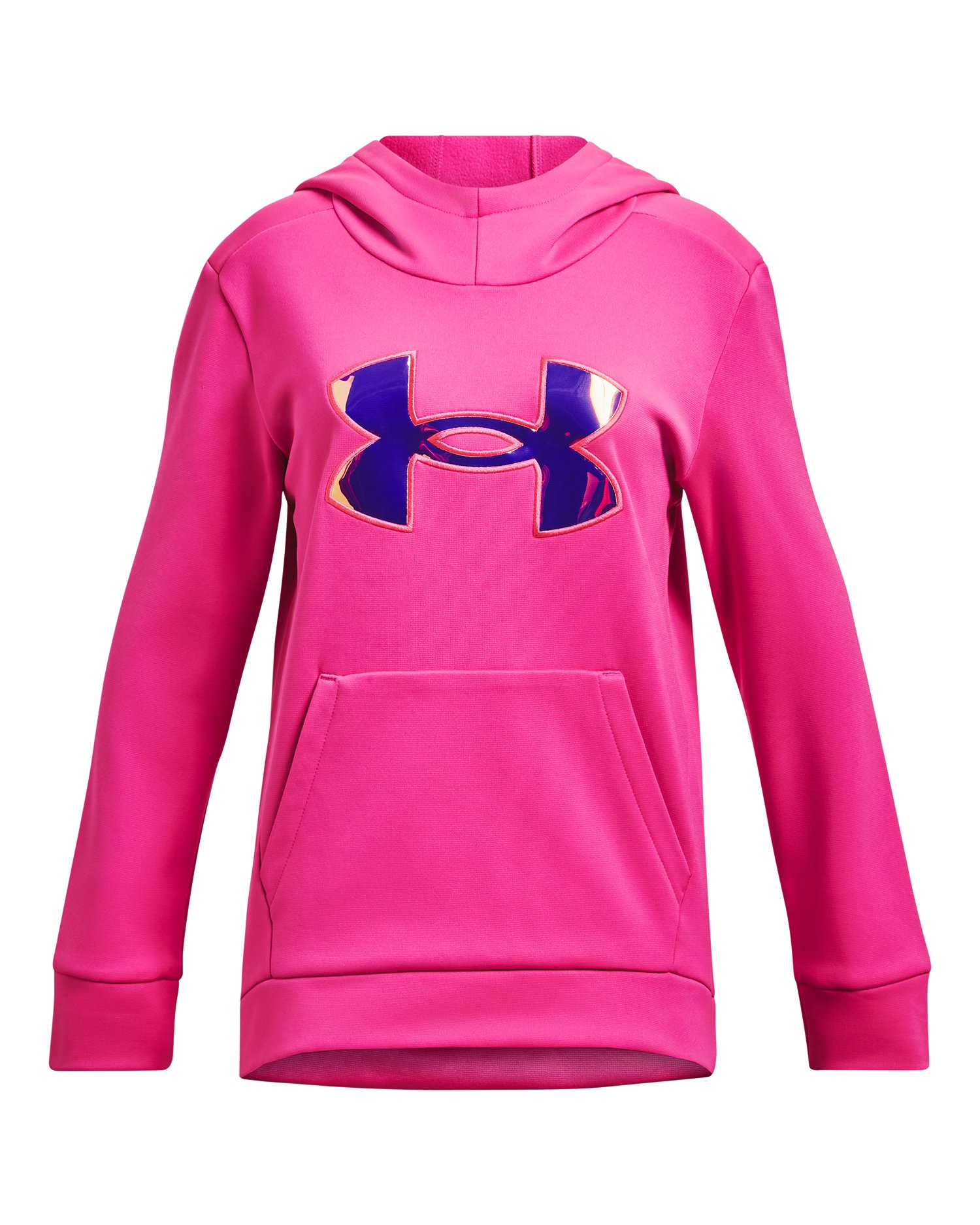 Armour Fleece Iridescent Big Logo Girls' Hoodie 3