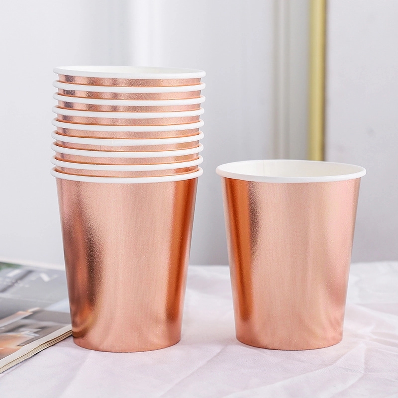 9oz Disposable Party Picnic Beverage Ice Cream Paper Cup 9
