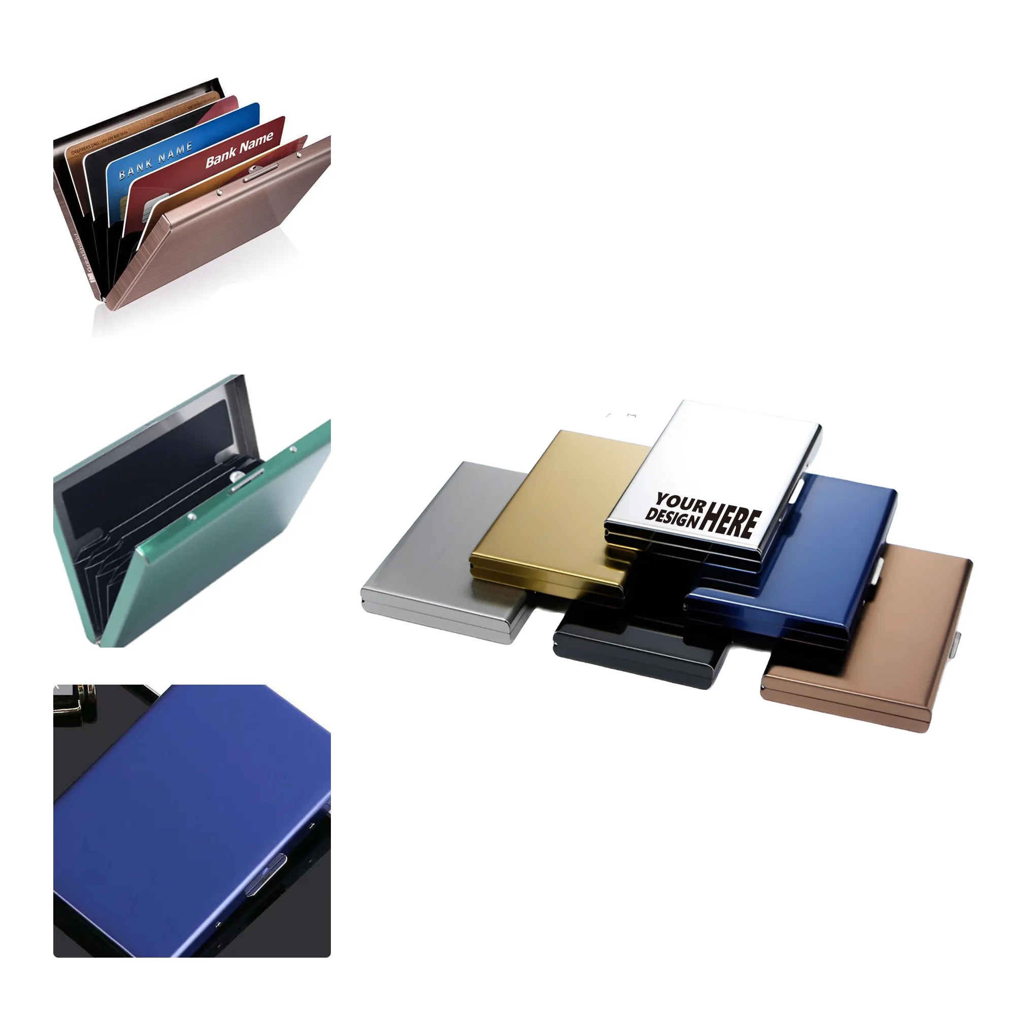 MOQ50 Stainless Steel Blocking Card Holder 3