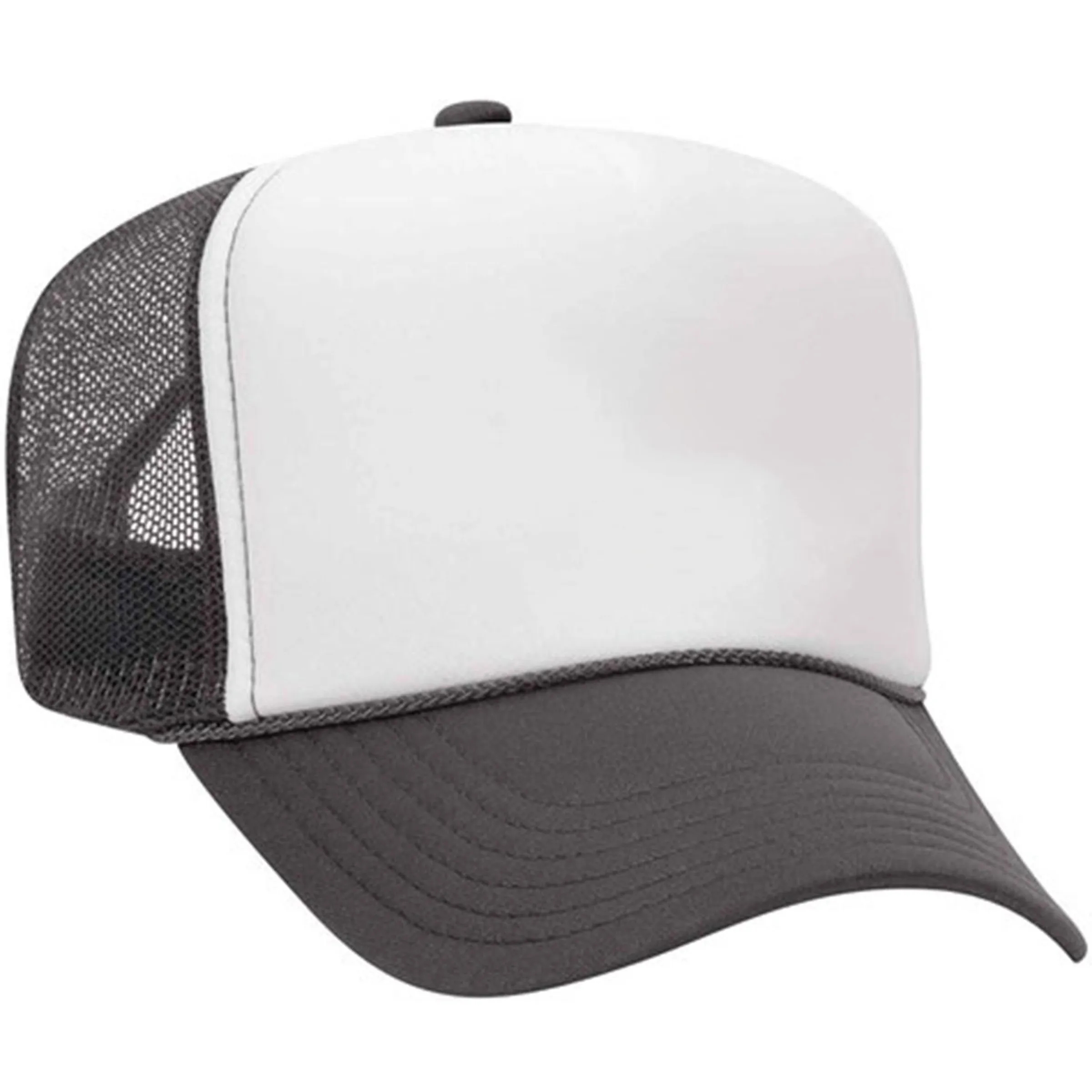 OTTO 5 PANEL HIGH CROWN MESH BACK TRUCKER HAT 24