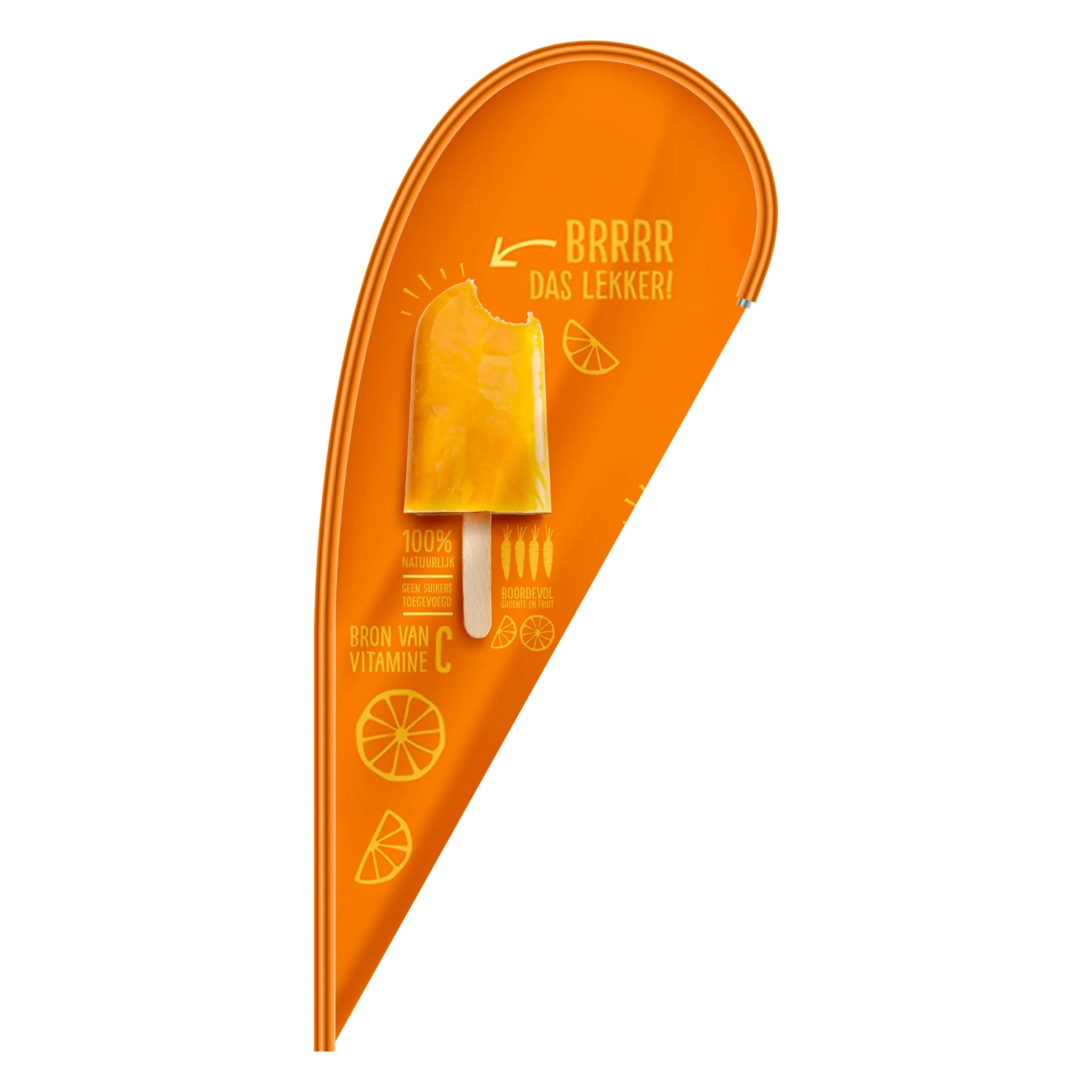 Custom Digital Printed Teardrop Flags 6.5' x 3' 2