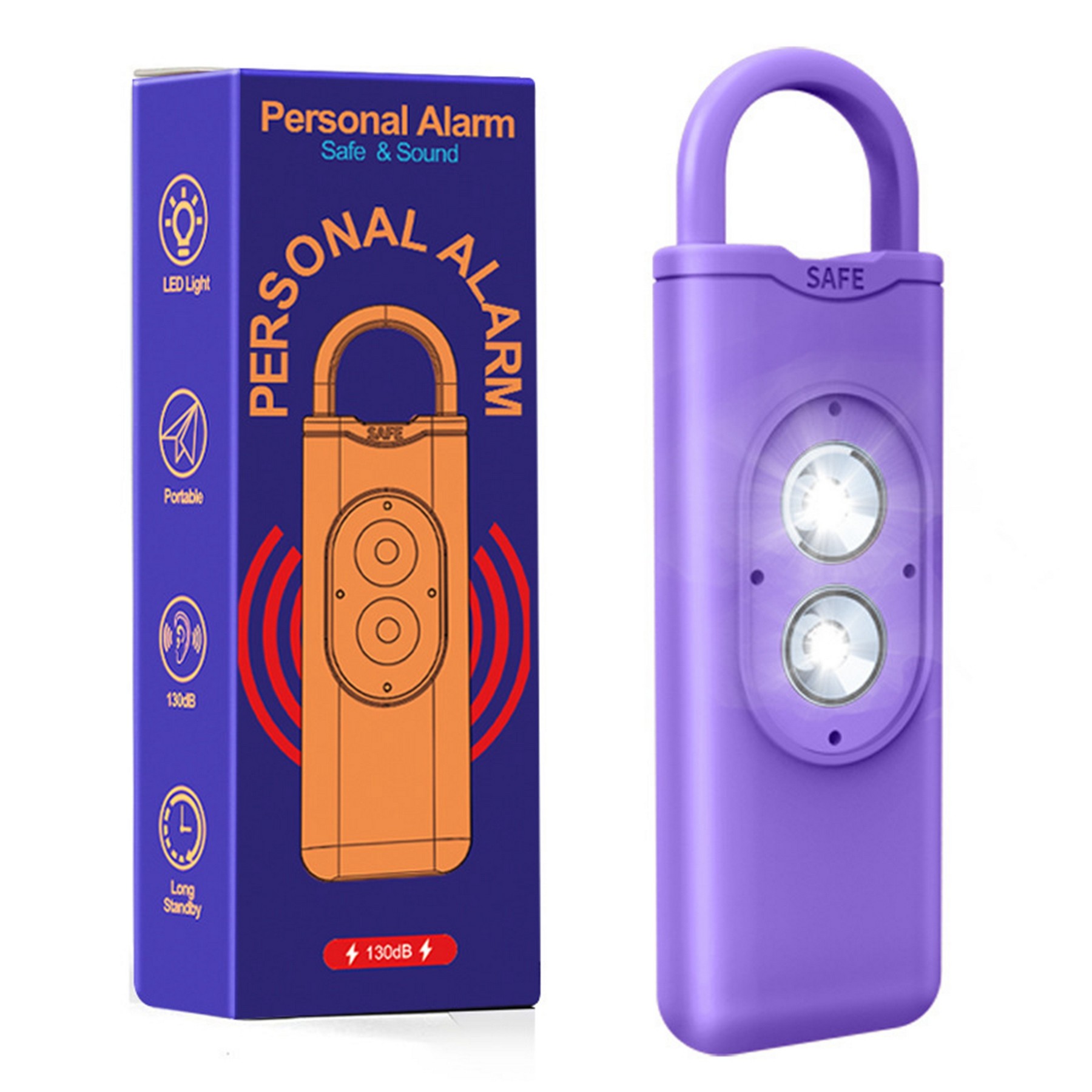 Alarm Keychain for Women Self Defense 2