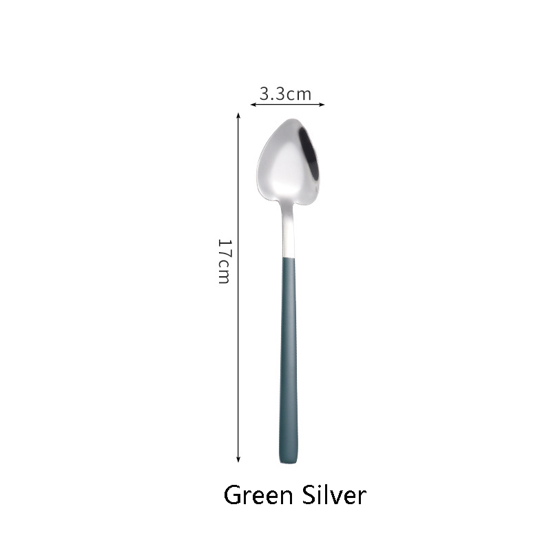Stainless Steel Heart Coffee Spoons Ice Cream Scoop 11