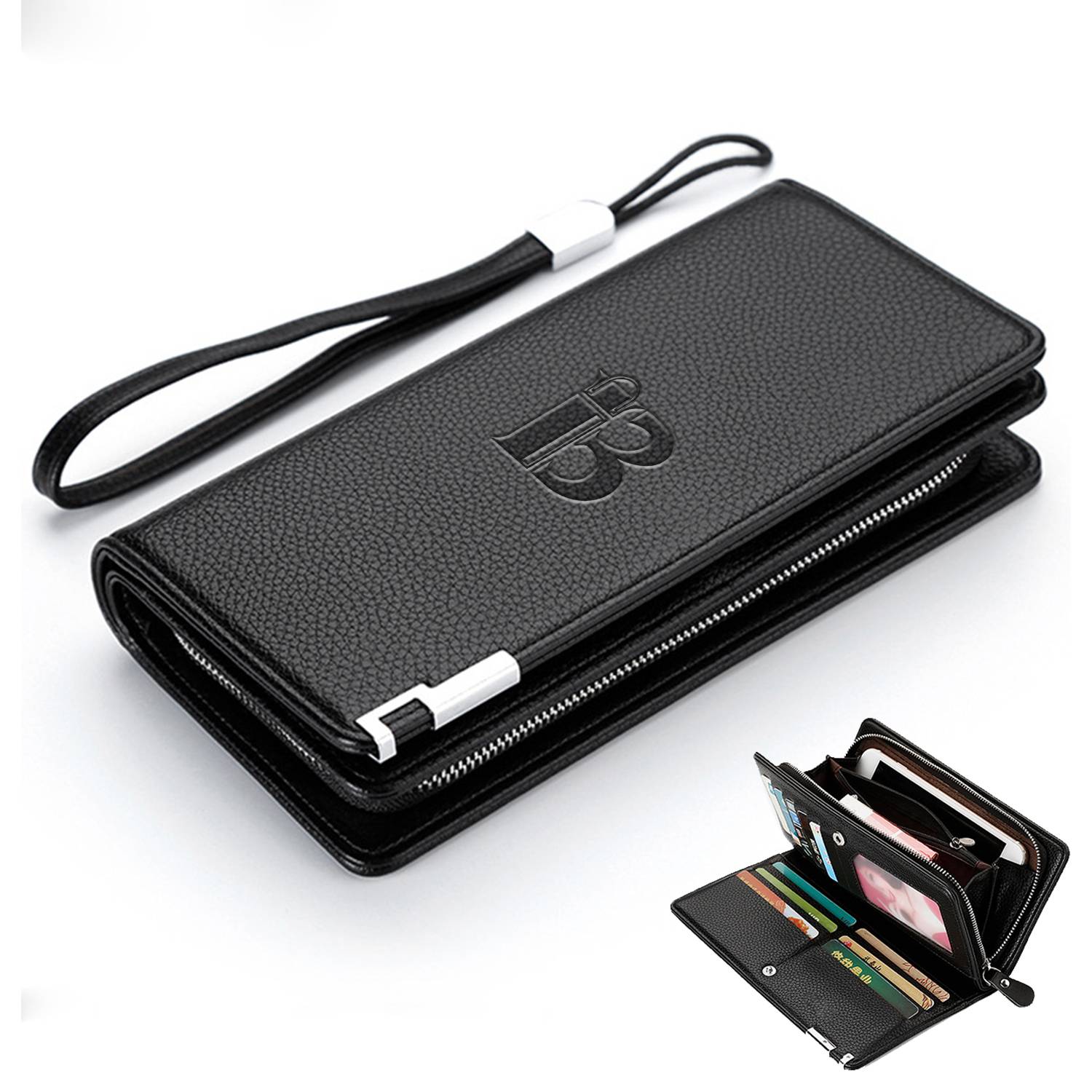 Pu Leather Long Wallet For Men 6