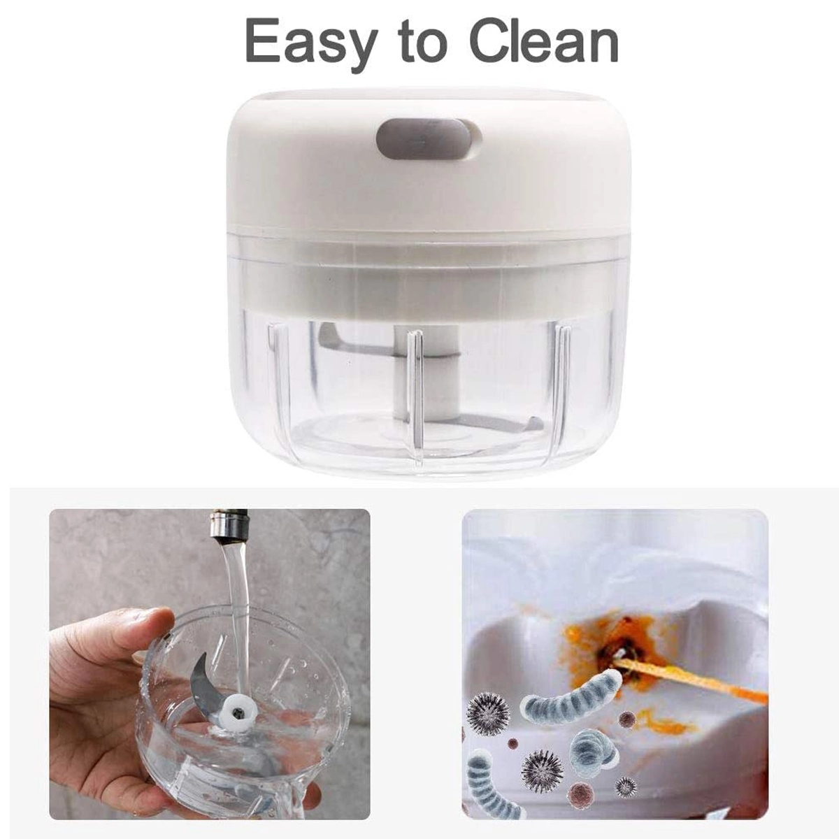 Electric Onion Chopper Garlic Press 2