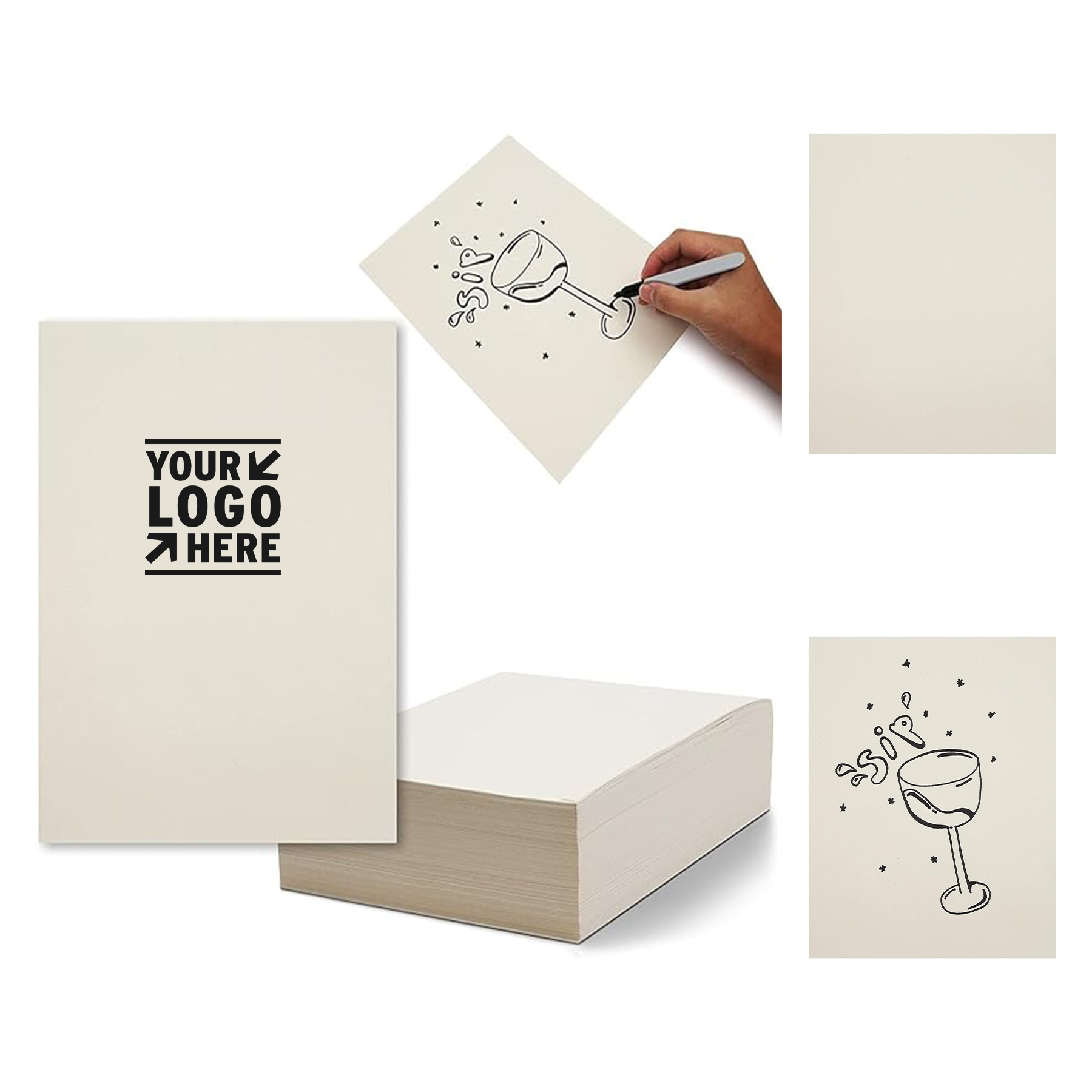 8.5" x 11" 500 Sheets Newsprint Drawing Paper 2