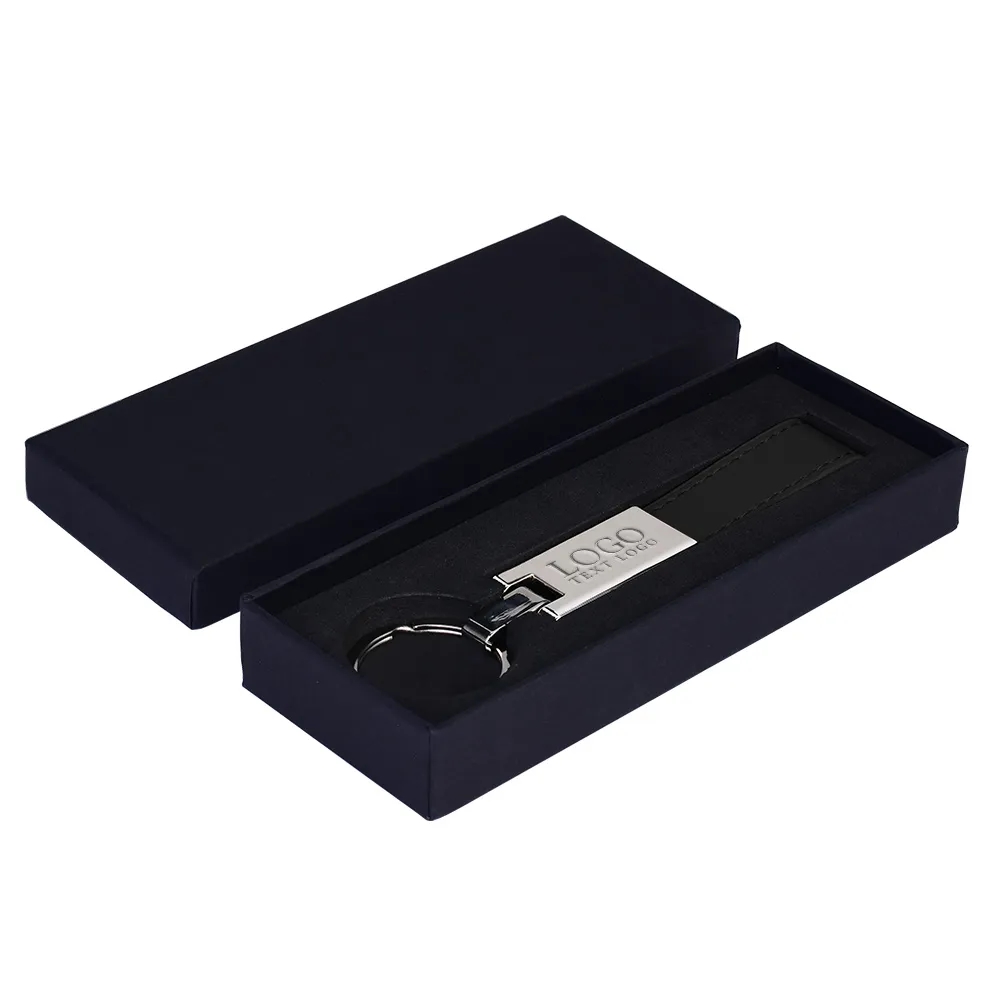 Promotional Leather And Silver Keyring Gift Keychain 3