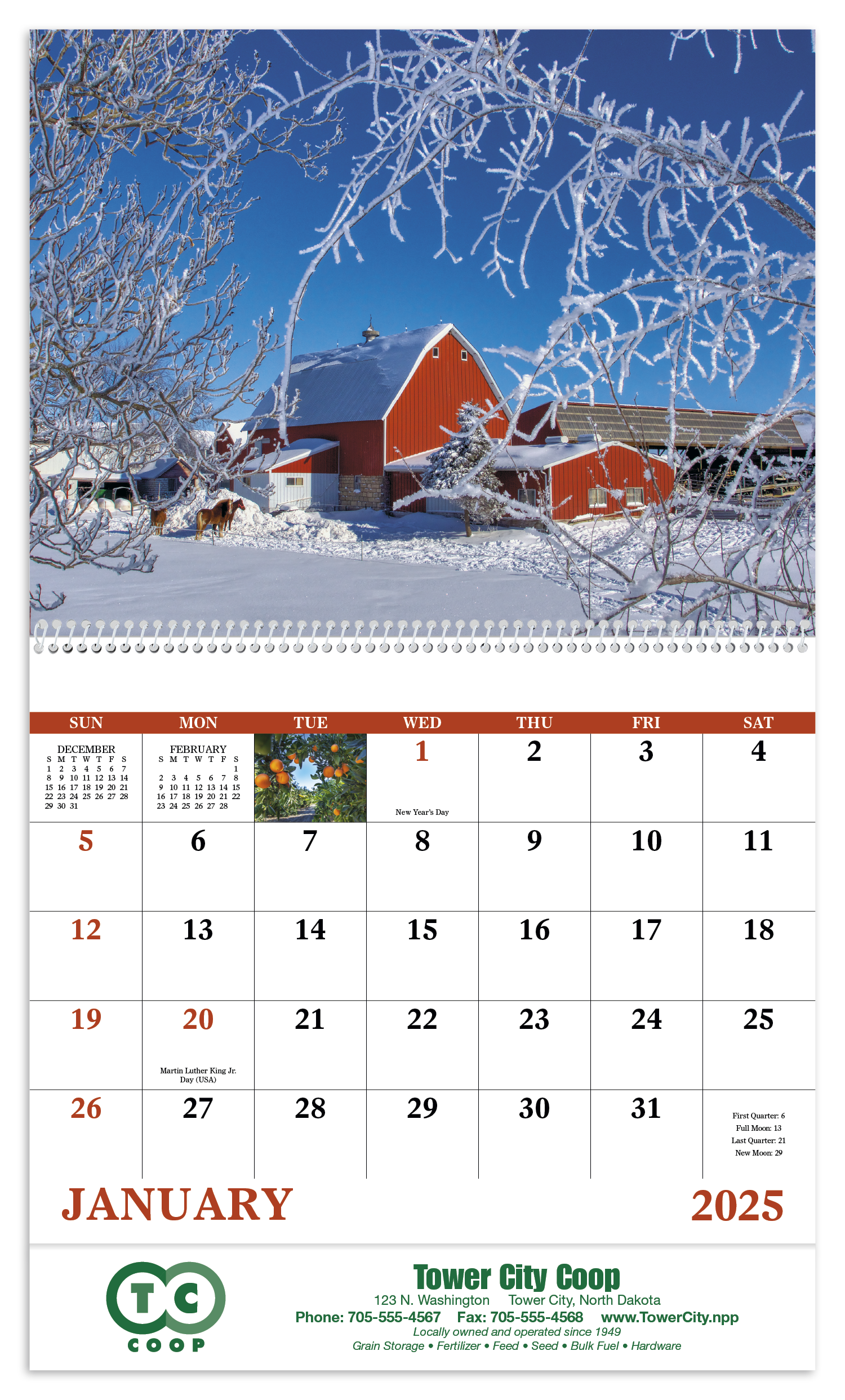 Good Value™ Agriculture - Spiral Calendar 42