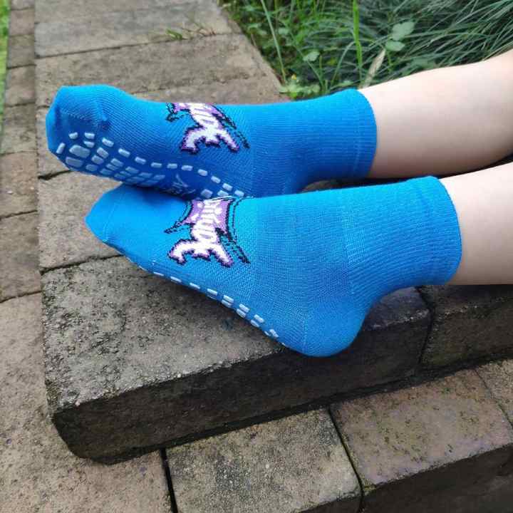 Anti Slip Grip Cotton Crew Socks 12