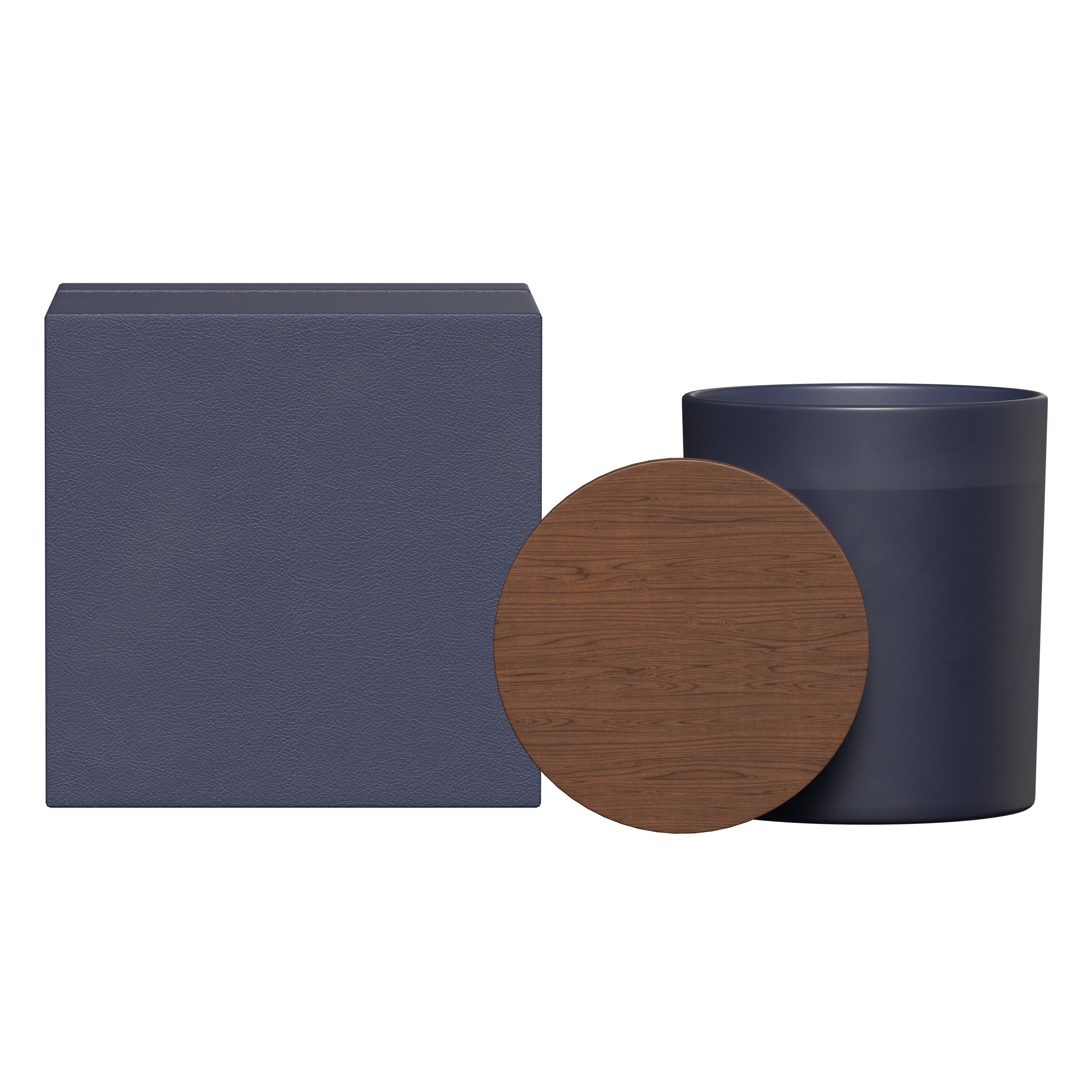 Summit glass candle with acacia wood lid 4