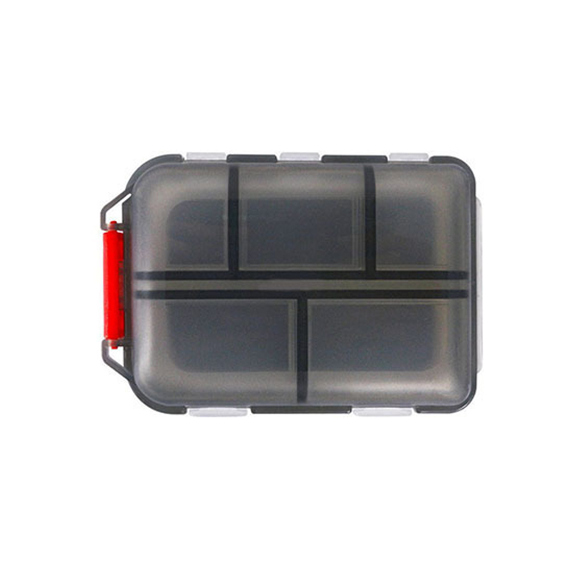 Double Layer Ten Compartment Pill Case 3.78" Length X 2.52" Width X 1.22" Height 2