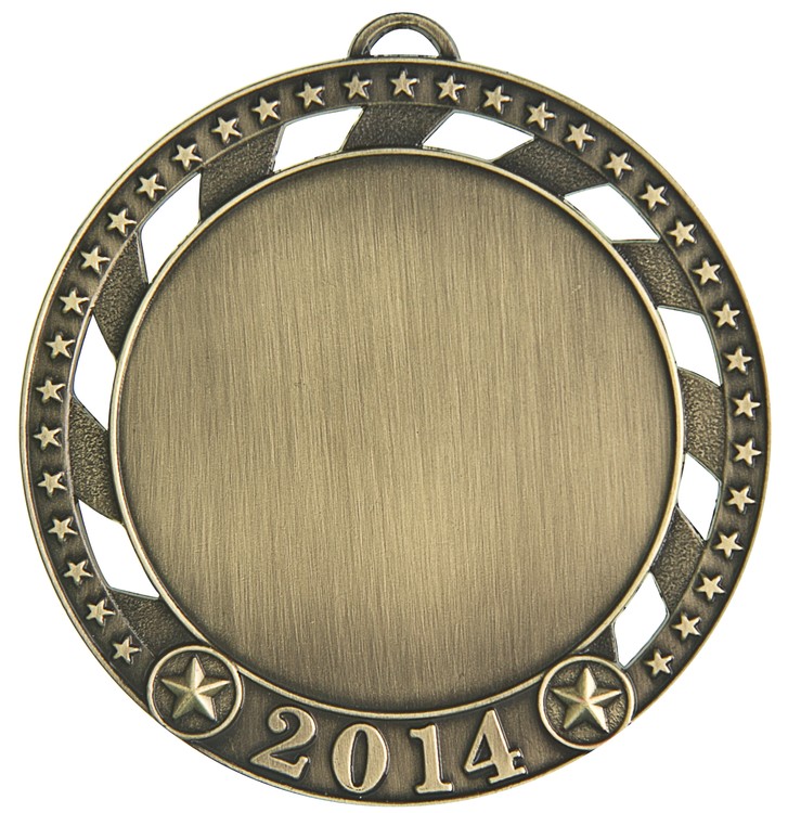 2" Insert Holder Medal, 2014, 2 3/4" 2