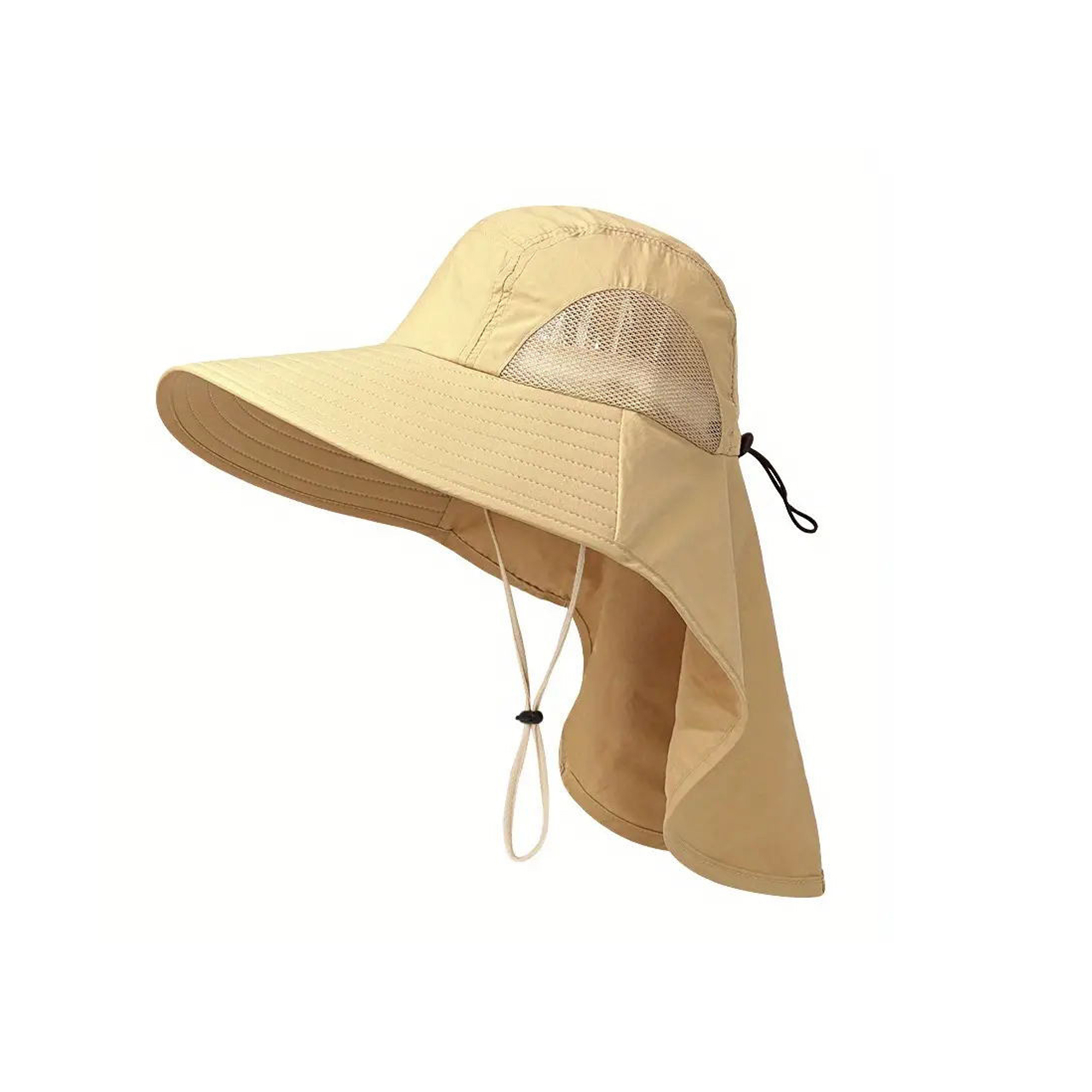 Outdoor Wide Brim Sun Hat With Neck Flap 7