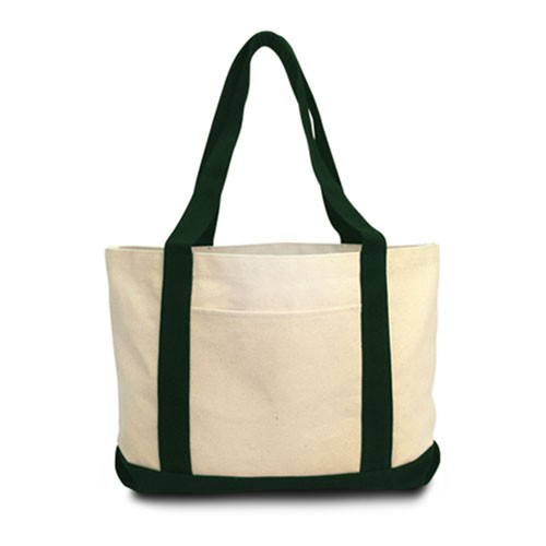 Heavy Duty Medium 11 oz. Cotton Canvas Tote Bag Boat Bag, custom tote bag with logo imprint 10