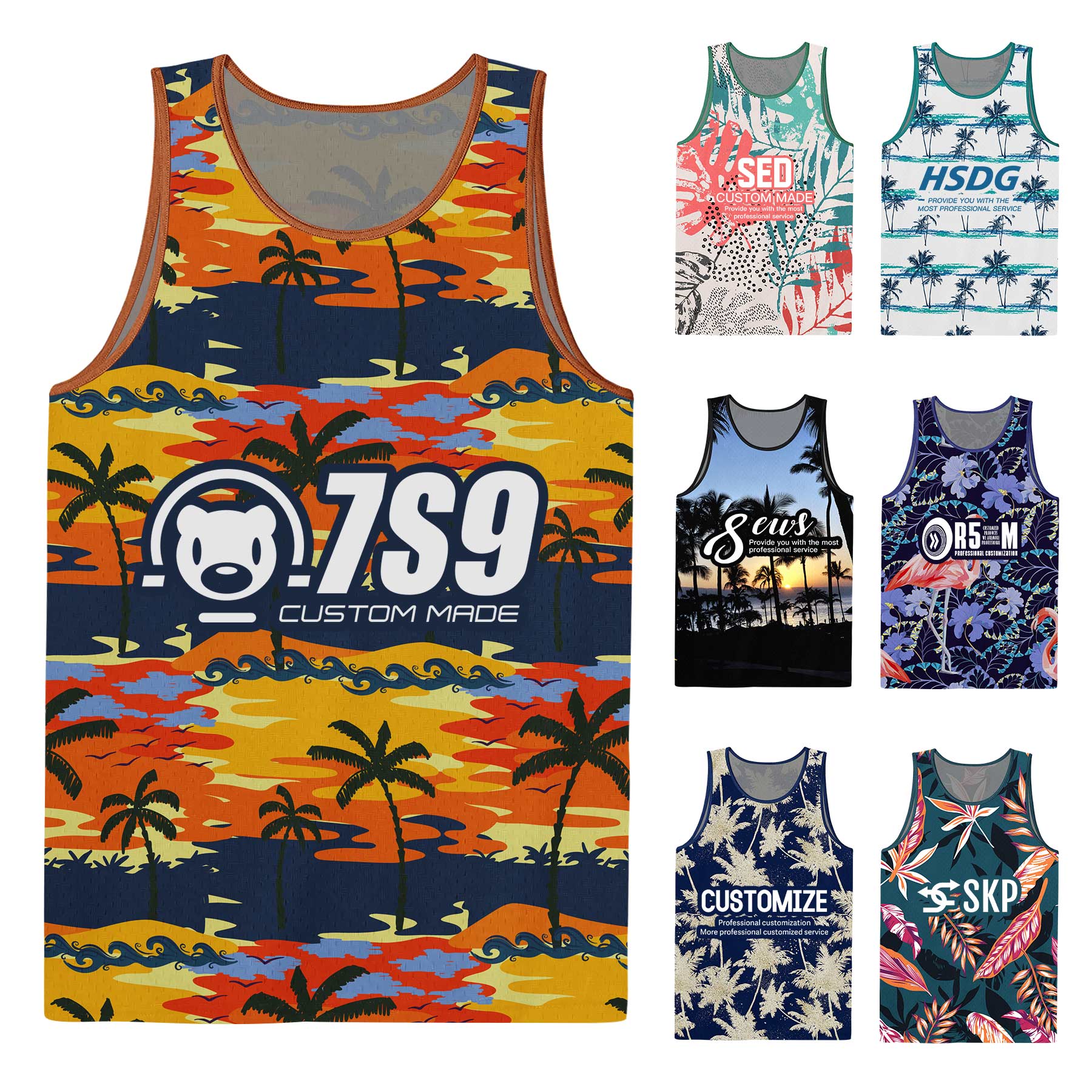 Unisex Adult Digital Tank Tops 2