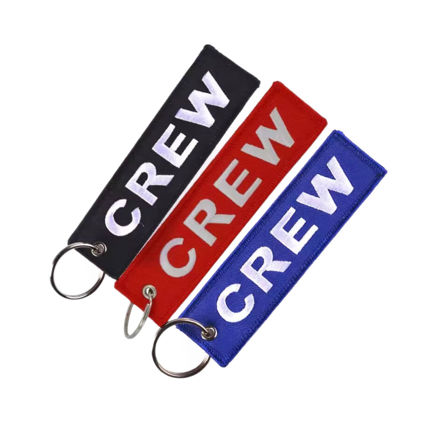 Embroidered Keychain with Metal Ring 2