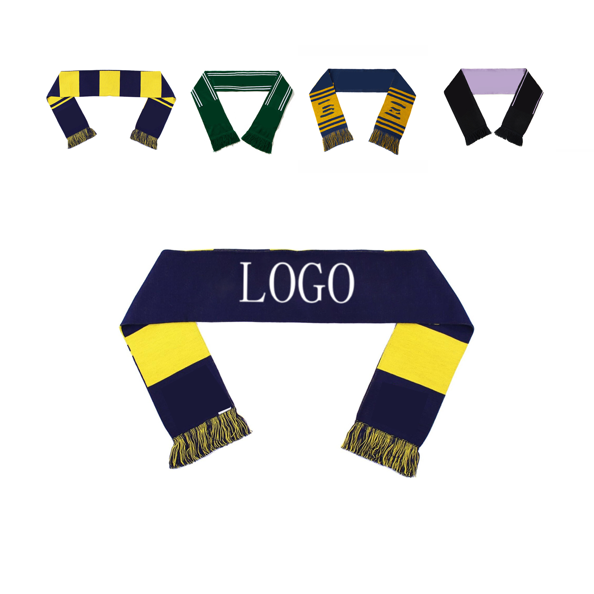 Personalized Sports Support Knitted Scarf 1