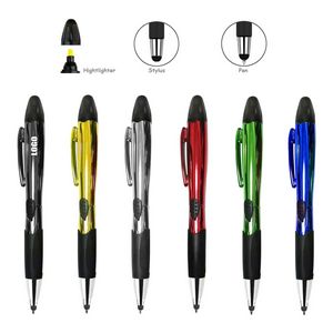 3 In 1 Highlighter Pen With Stylus 4