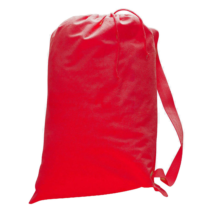 Custom 12 oz Cotton Canvas Laundry Bag w/ Drawstring - 19"W 1