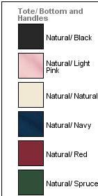 Ideal Twill Two-Tone Shopping Tote