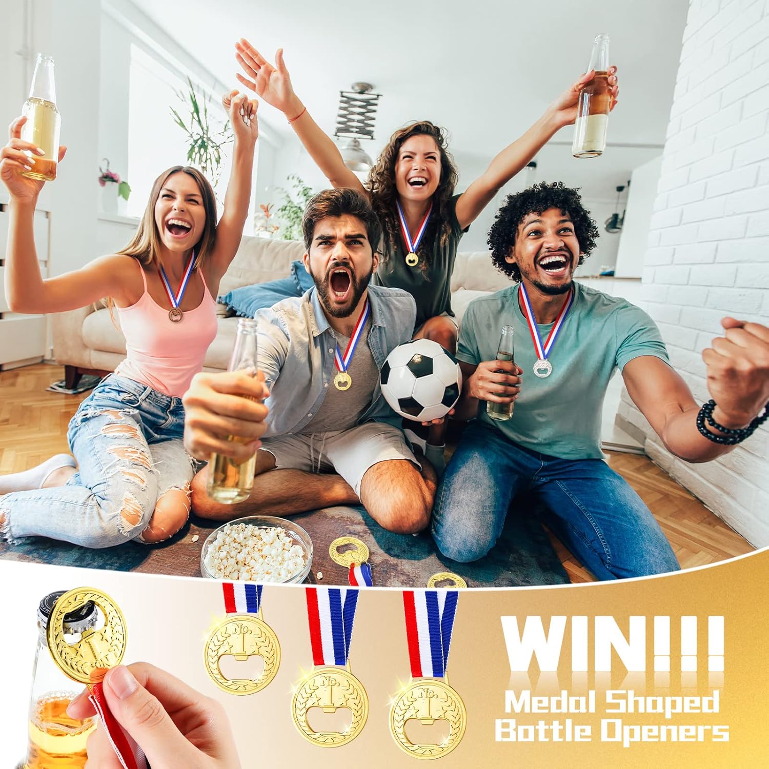 Medal Bottle Opener in Gold 5