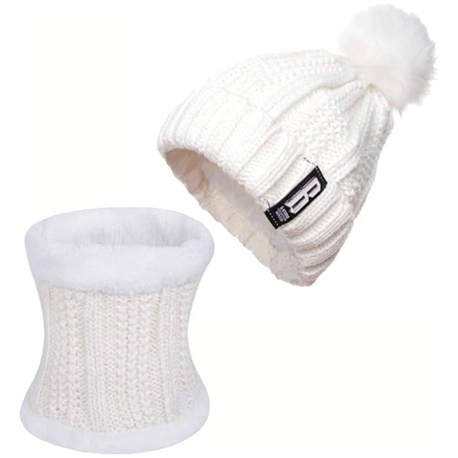 Warm Knit Hat and Scarf Set 4