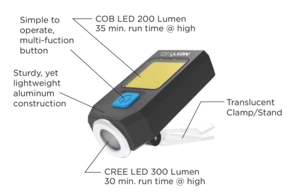 NextLED Rechargeable Key Chain Light 3