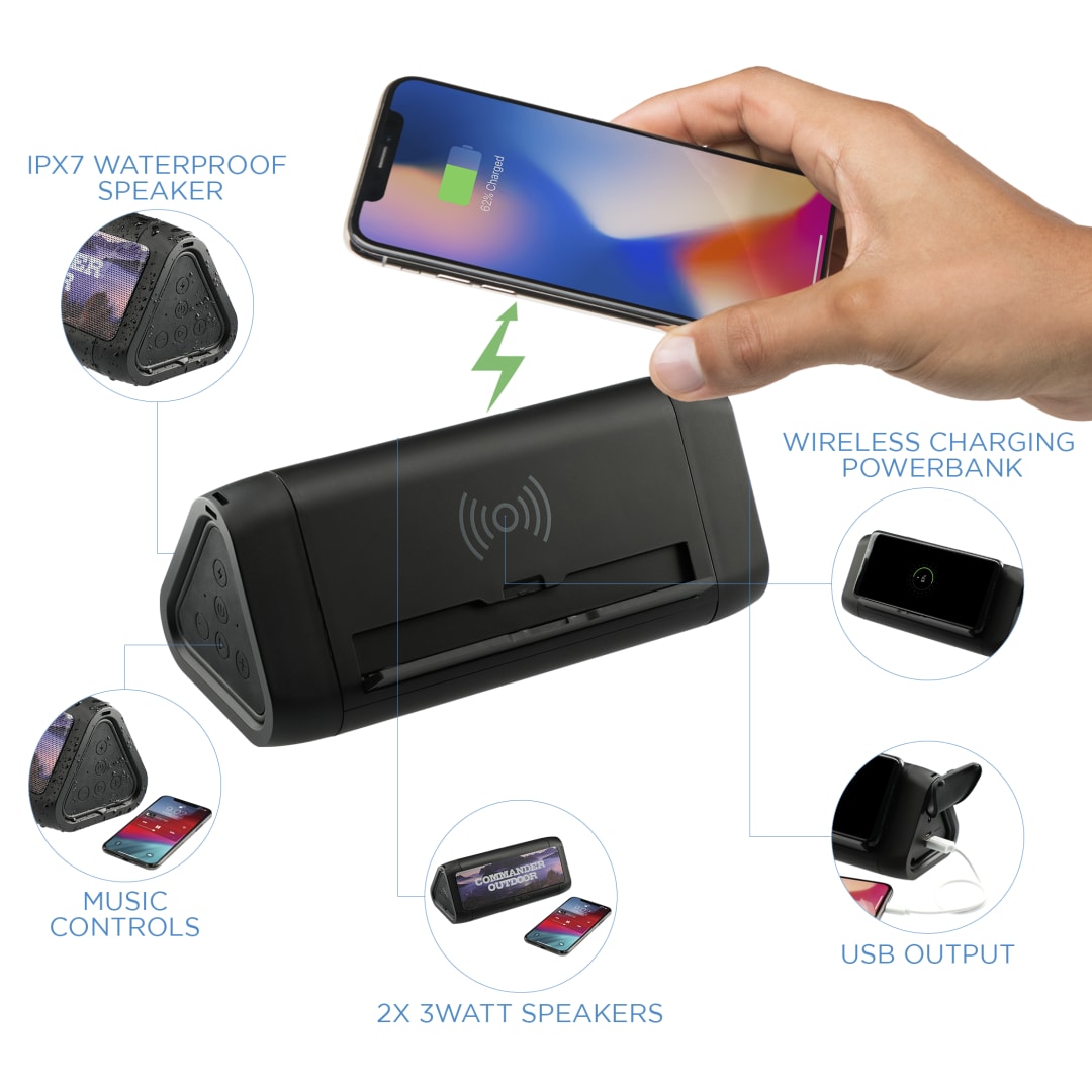 High Sierra Outdoor Speaker & Wireless PowerBank 59