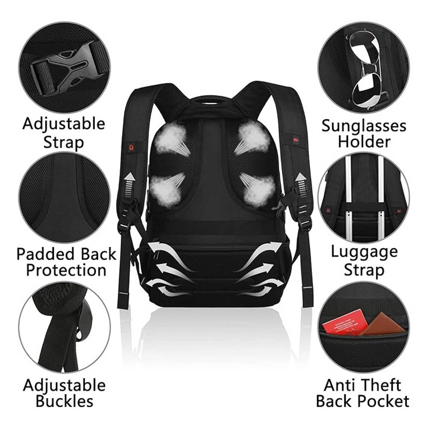 17L Insulated Laptop Backpack w/ Built-in Lunch Cooler 5