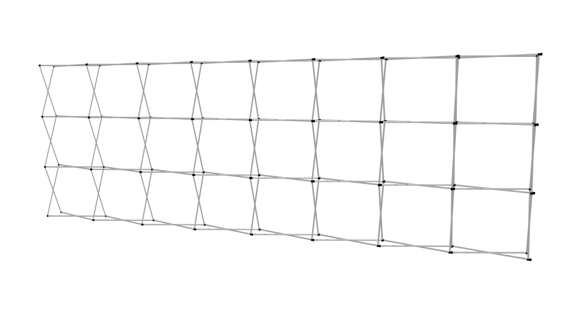 20' FRAME Pop Up Straight Wall (FRAME ONLY) 2