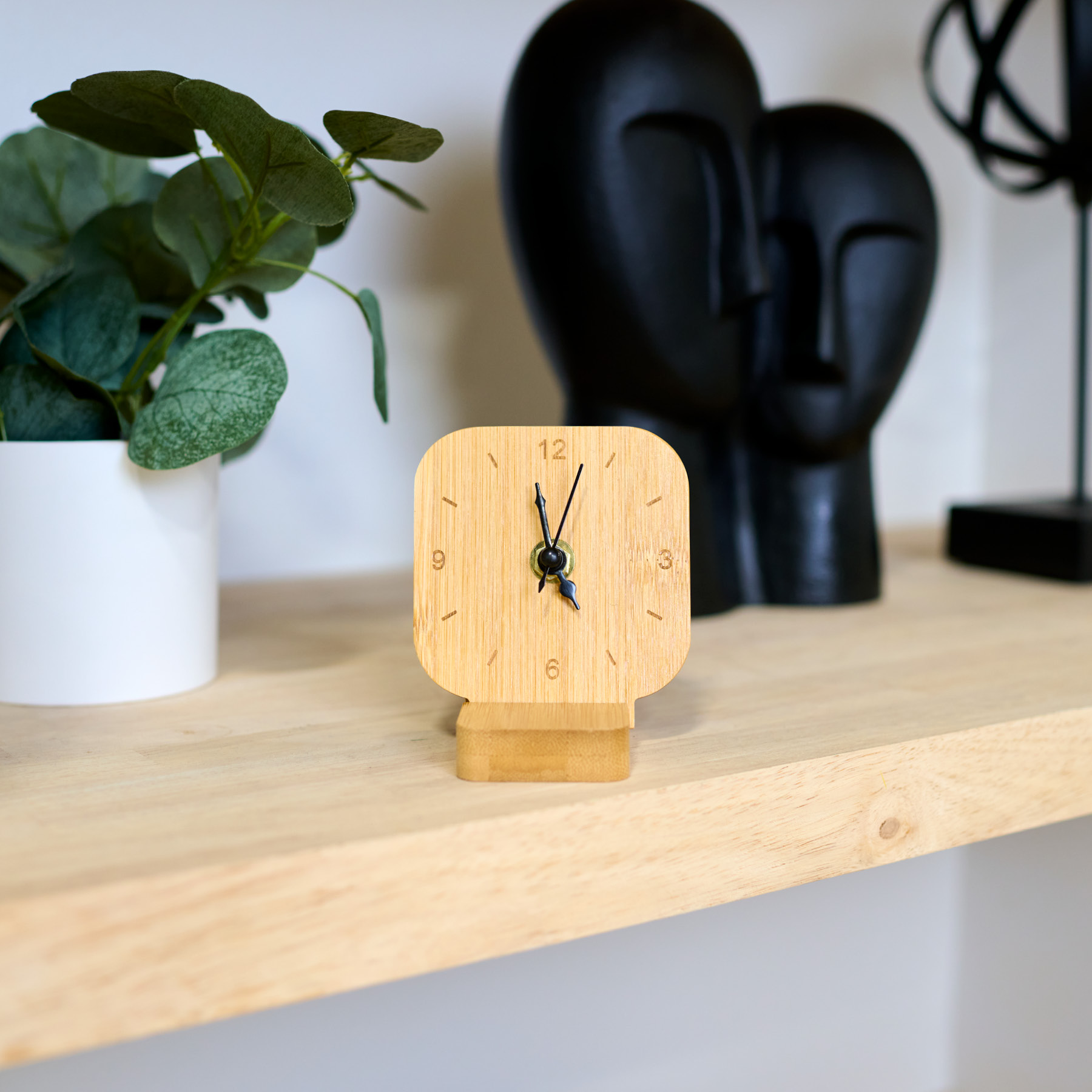 Cade Bamboo Desk Clock 8