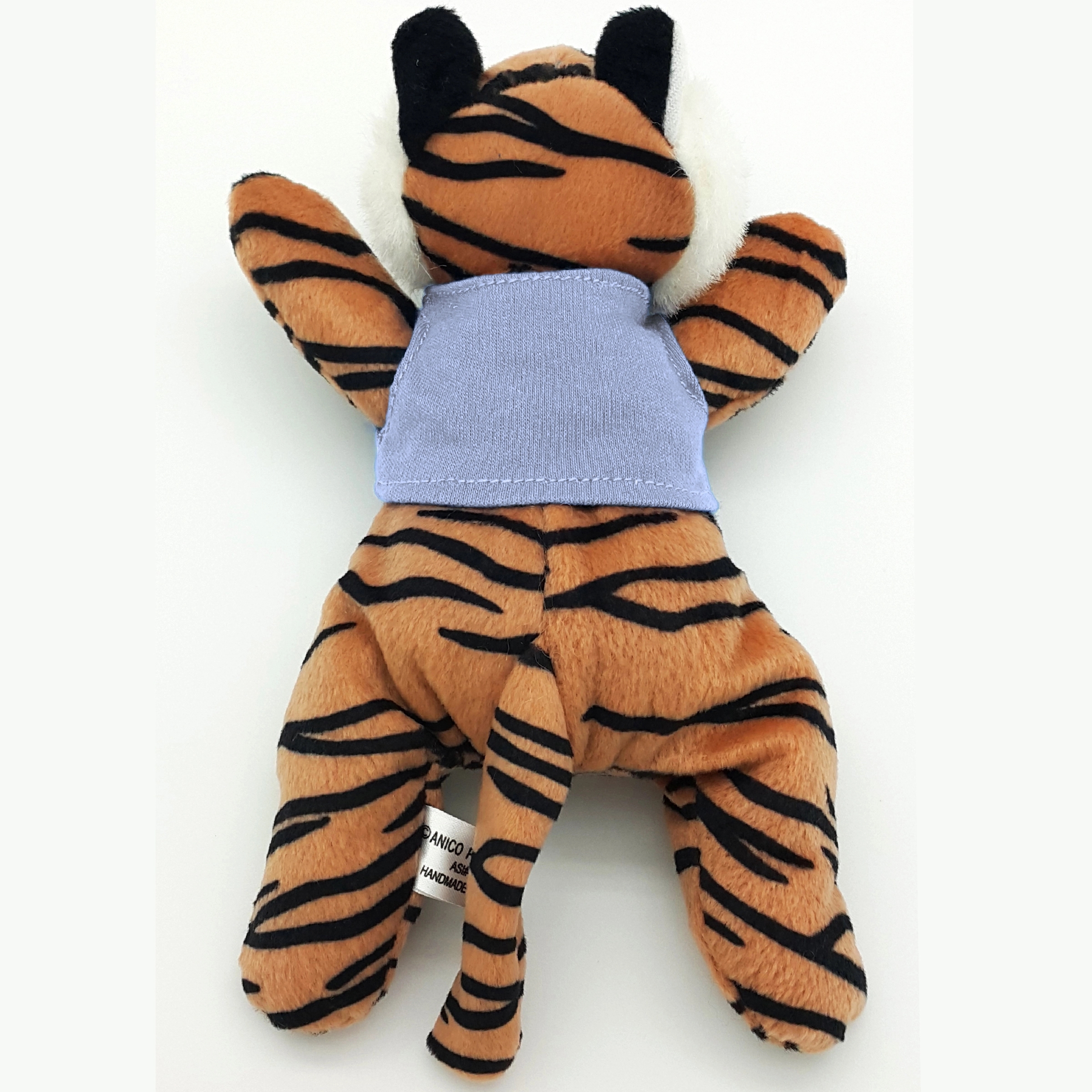 8" Laying Down Beanie Tiger 12