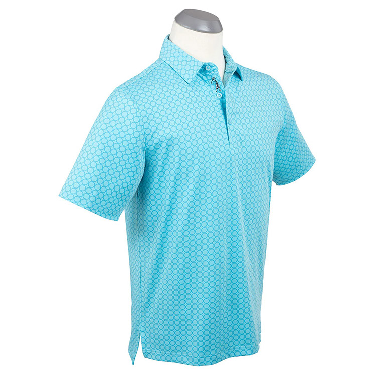 Bobby Jones Performance Tonal Geo Nautical Print Polo 1