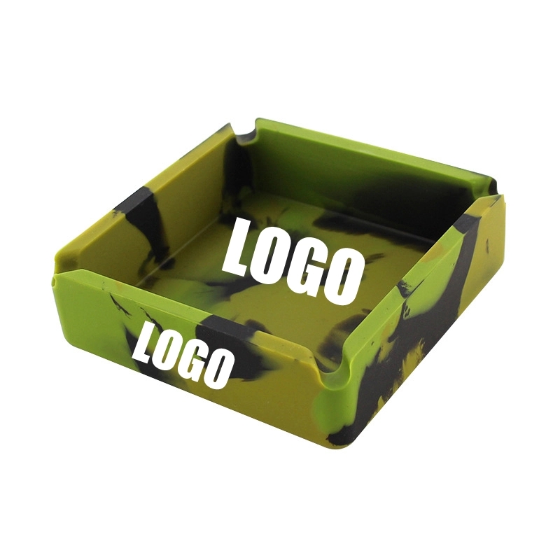 Custom High Temperature Resistant Camo Silicone Ashtray 12