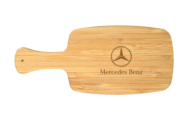 18.5" Rounded Corner Paddle Bamboo Cutting Board 2